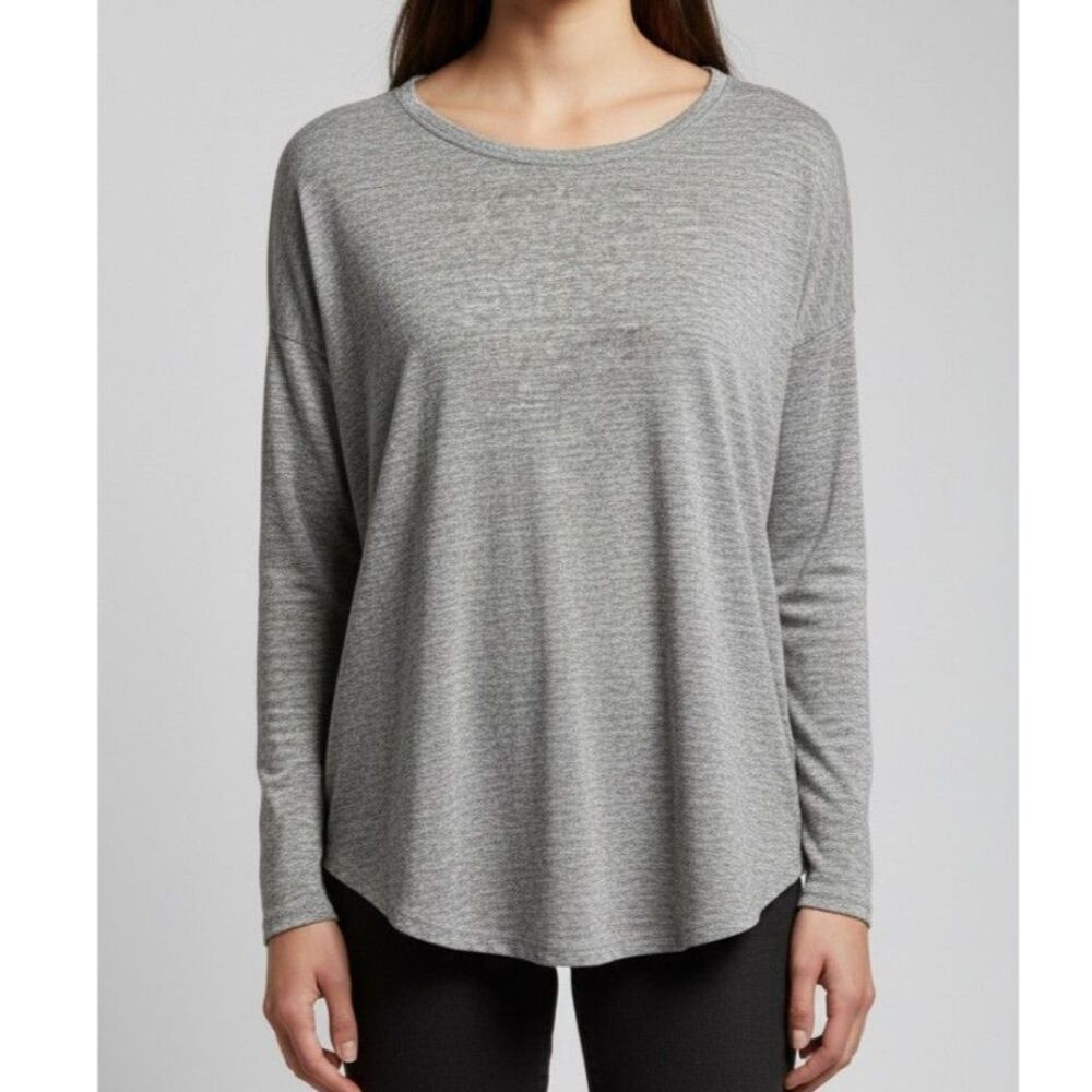 Rag & Bone Heather Gray Relaxed Long Sleeve Tee Size Medium